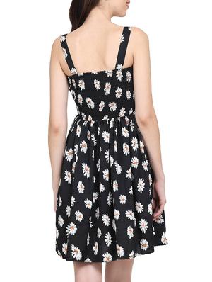 black floral fit & flare dress - 15015523 - Standard Image - 3