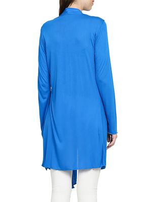 solid blue viscose shrug - 15015829 - Standard Image - 3