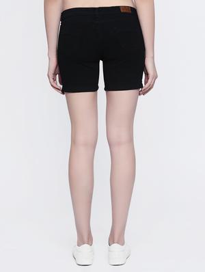 black denim shorts - 15015928 - Standard Image - 3