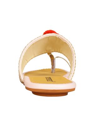 pink one toe kolhapuri - 15016430 - Standard Image - 3