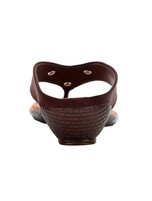 brown toe separator slippers - 15016432 - Standard Image - 3