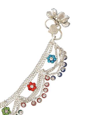silver metal anklets and payal - 15017489 - Standard Image - 3