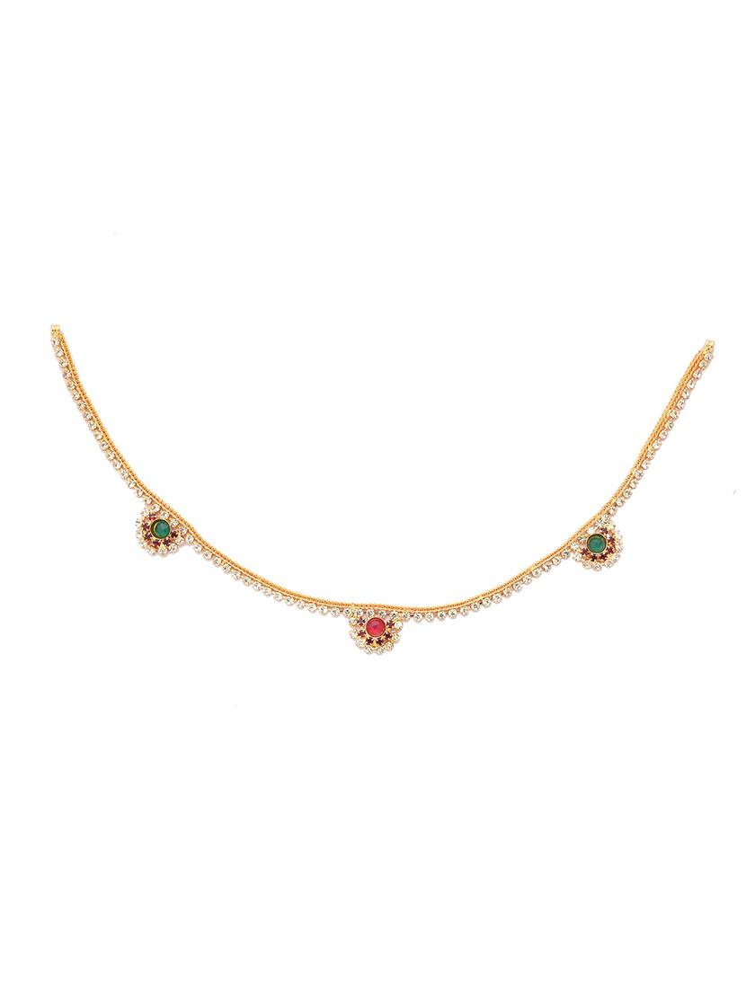 gold metal anklets and payal - 15017494 - Zoom Image - 3