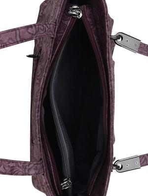 wine leatherette regular handbag - 15018545 - Standard Image - 3