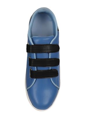 blue leatherette slip on sneaker - 15019227 - Standard Image - 3