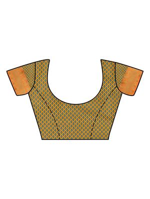orange art silk woven saree with blouse - 15019309 - Standard Image - 3