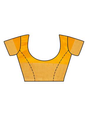mustard art silk woven saree with blouse - 15019331 - Standard Image - 3