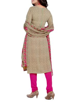 brown synthetic suit combos unstitched - 15019537 - Standard Image - 3