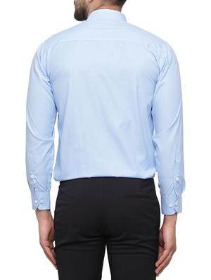 blue cotton formal shirt - 15019705 - Standard Image - 3