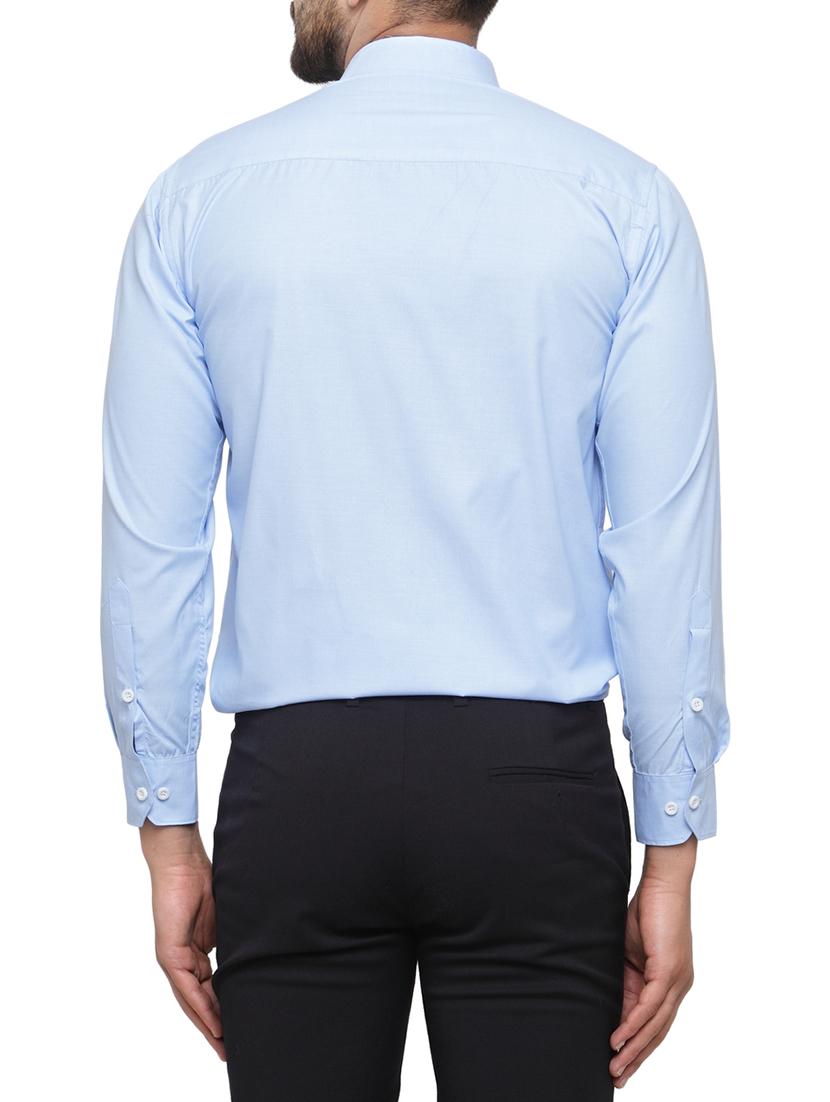 blue cotton formal shirt - 15019705 - Zoom Image - 3
