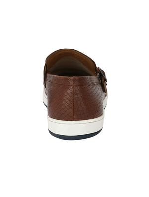 tan Leatherette casual slipon - 15020377 - Standard Image - 3