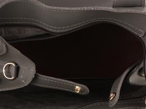 grey leatherette handbag - 15020881 - Standard Image - 3