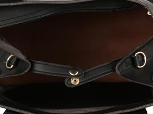 black leatherette handbag - 15020883 - Standard Image - 3