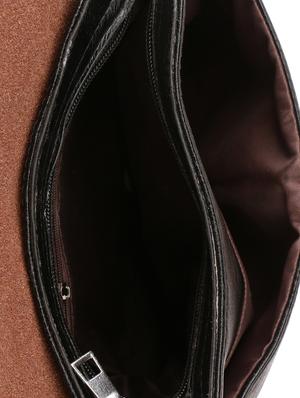 black leatherette regular sling bag - 15020891 - Standard Image - 3