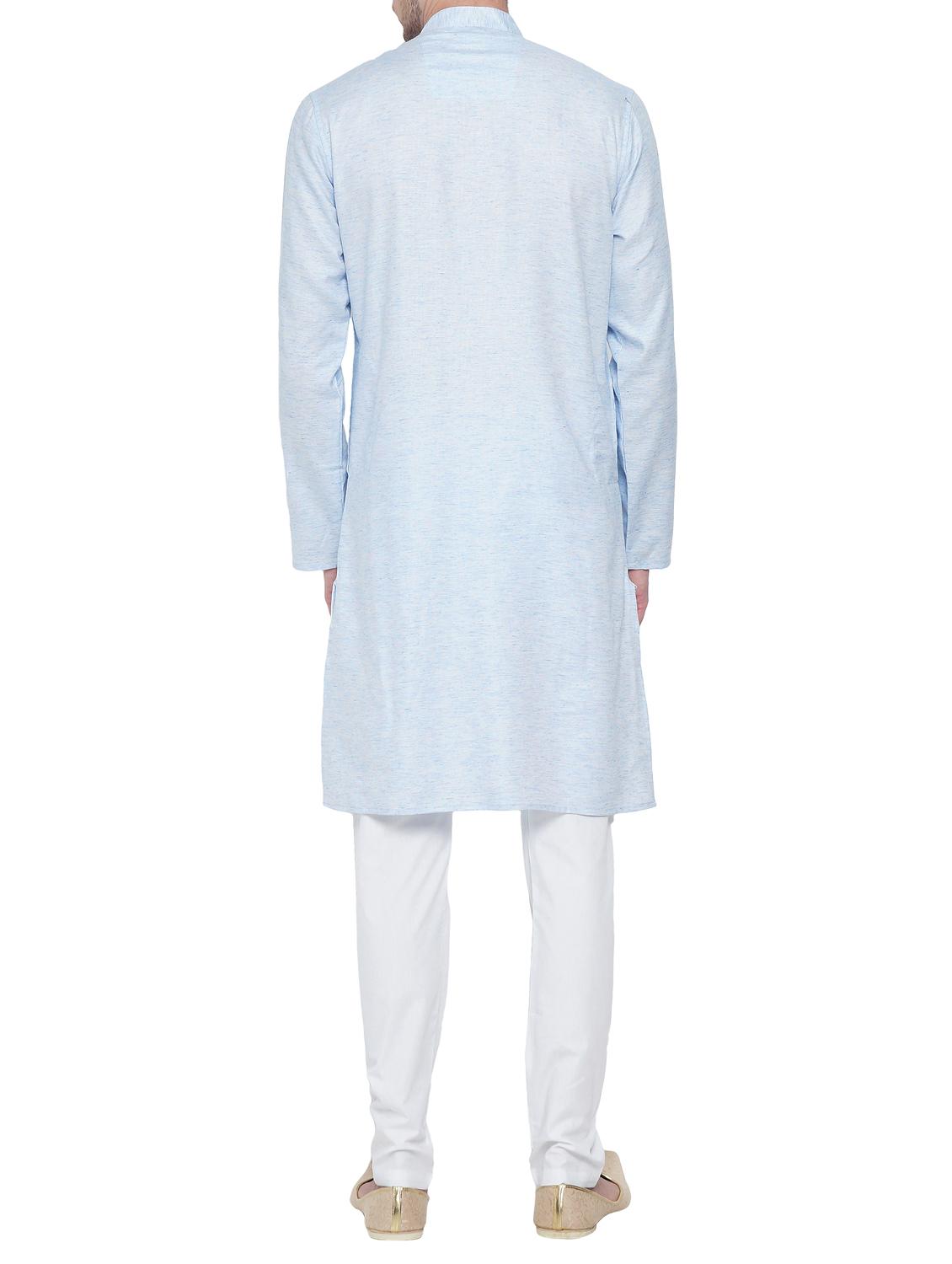 blue cotton ethnic wear set - 15020922 - Zoom Image - 3