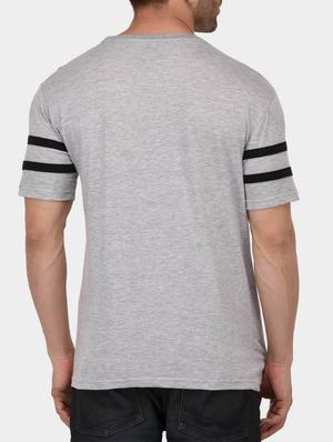grey cotton chest print tshirt - 15021005 - Standard Image - 3
