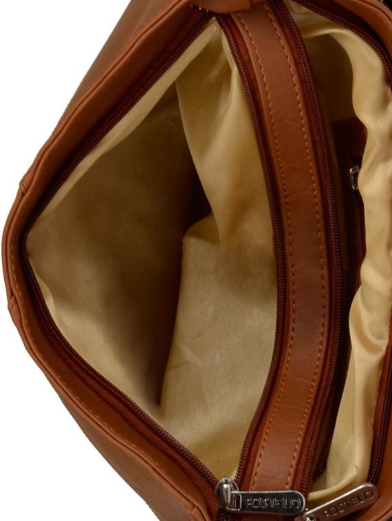 tan leatherette regular sling bag - 15021083 - Zoom Image - 3