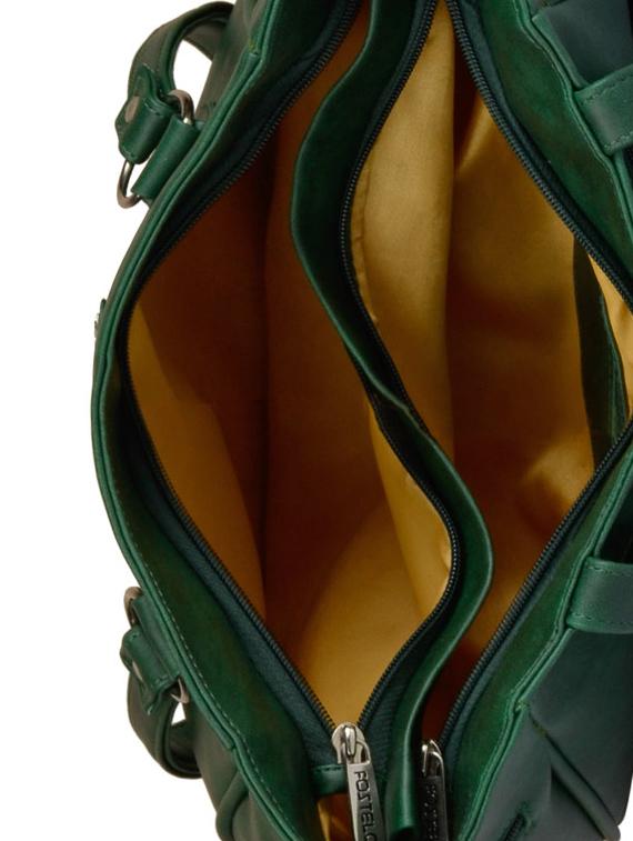 green leatherette regular handbag - 15021100 - Zoom Image - 3