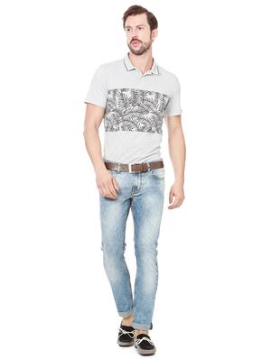 blue cotton washed jeans - 15021320 - Standard Image - 3