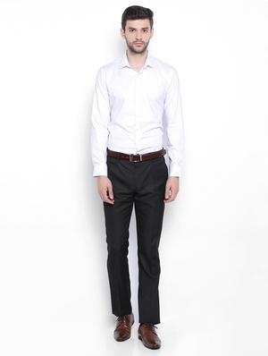 white cotton formal shirt - 15021548 - Standard Image - 3