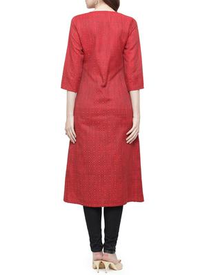 A-line printed kurta - 15021584 - Standard Image - 3
