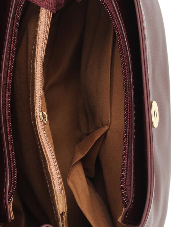 red leatherette regular sling bag - 15021667 - Zoom Image - 3