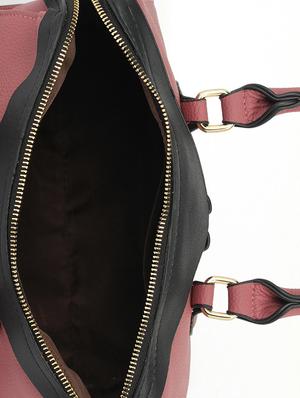 pink leatherette regular handbag - 15021672 - Standard Image - 3