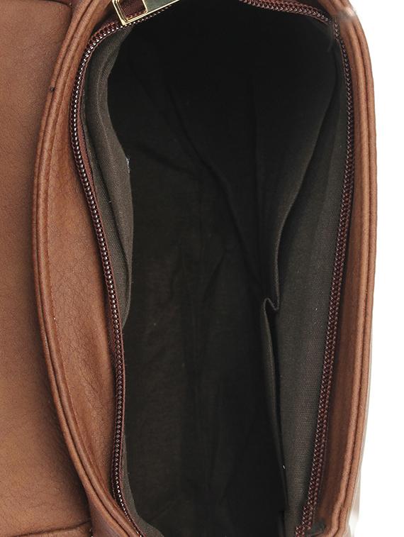 brown leatherette regular sling bag - 15021682 - Zoom Image - 3