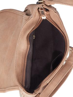 beige leatherette regular sling bag - 15021683 - Standard Image - 3