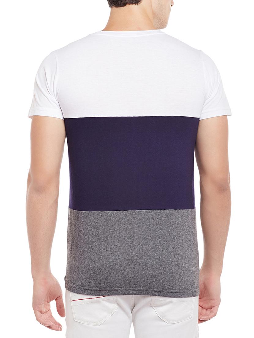 multi cotton color block tshirt - 15023107 - Zoom Image - 3