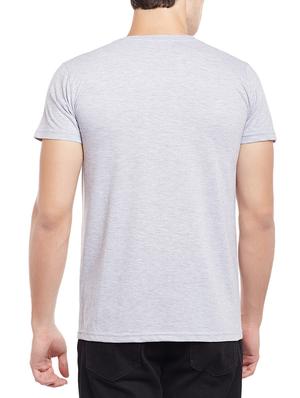 grey cotton color block tshirt - 15023114 - Standard Image - 3