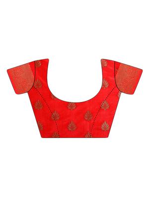 banarasi silk saree with blouse - 15023145 - Standard Image - 3