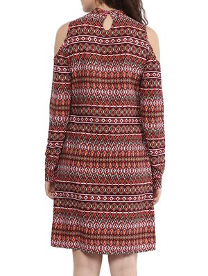 cold shoulder sheath dress - 15023591 - Standard Image - 3