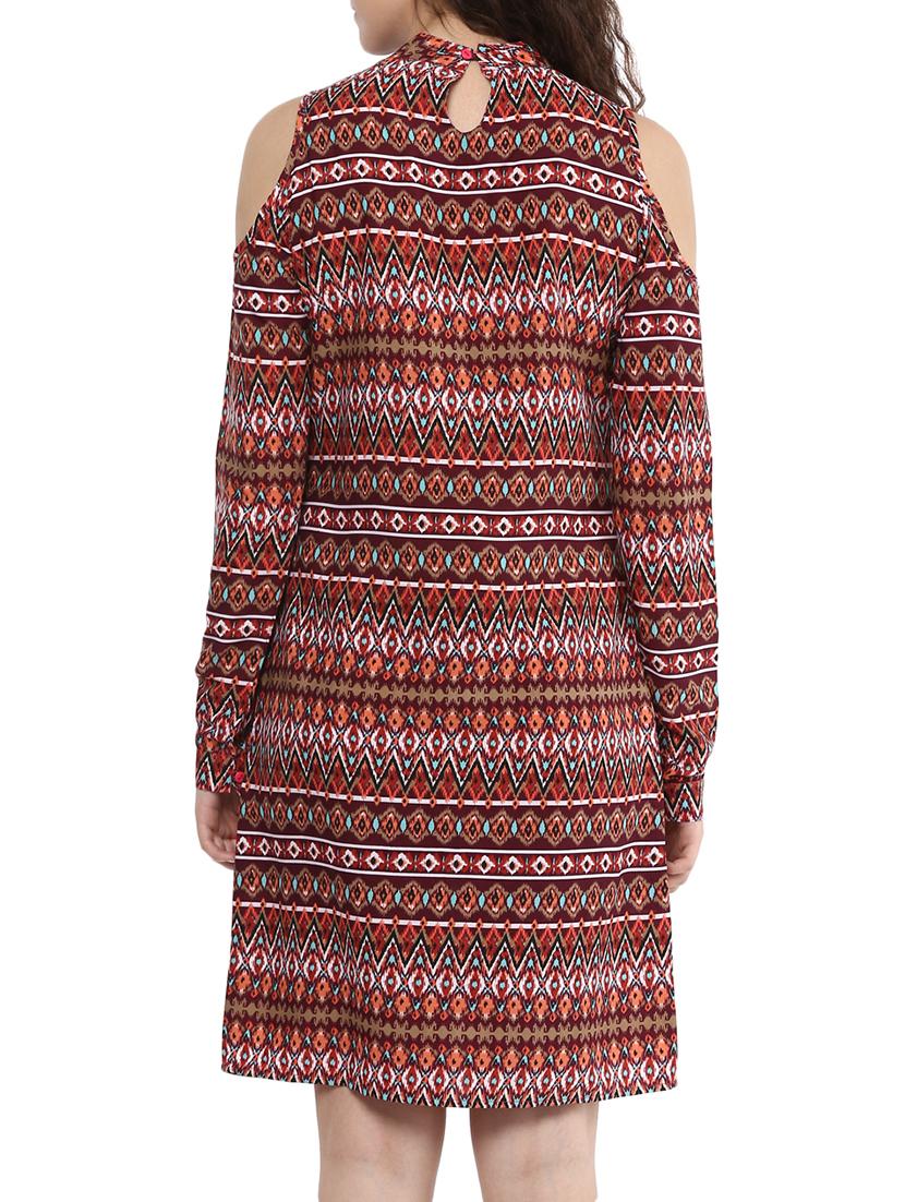 cold shoulder sheath dress - 15023591 - Zoom Image - 3