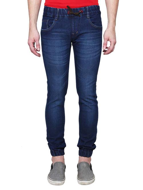 blue denim joggers - 15023729 - Standard Image - 1