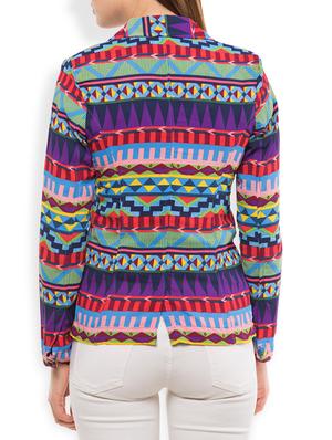 blue printed summer jacket - 15023986 - Standard Image - 3