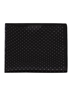 black polyester pocketsquare - 15024025 - Standard Image - 6