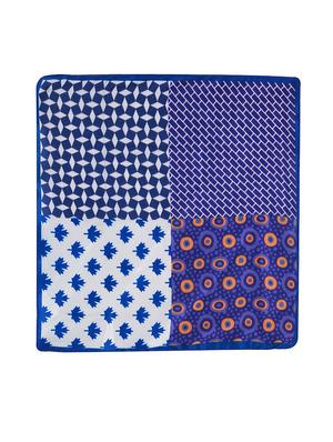 blue polyester pocketsquare - 15024026 - Standard Image - 3