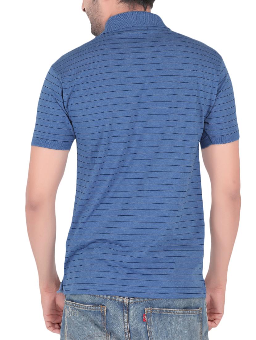 blue cotton pocket t-shirt - 15024342 - Zoom Image - 3