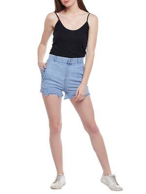 light blue denim shorts - 15024378 - Standard Image - 3