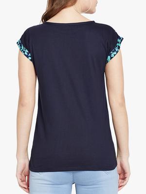 blue floral top - 15024866 - Standard Image - 3