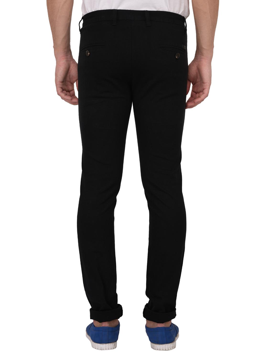 black cotton blend chinos - 15024914 - Zoom Image - 3