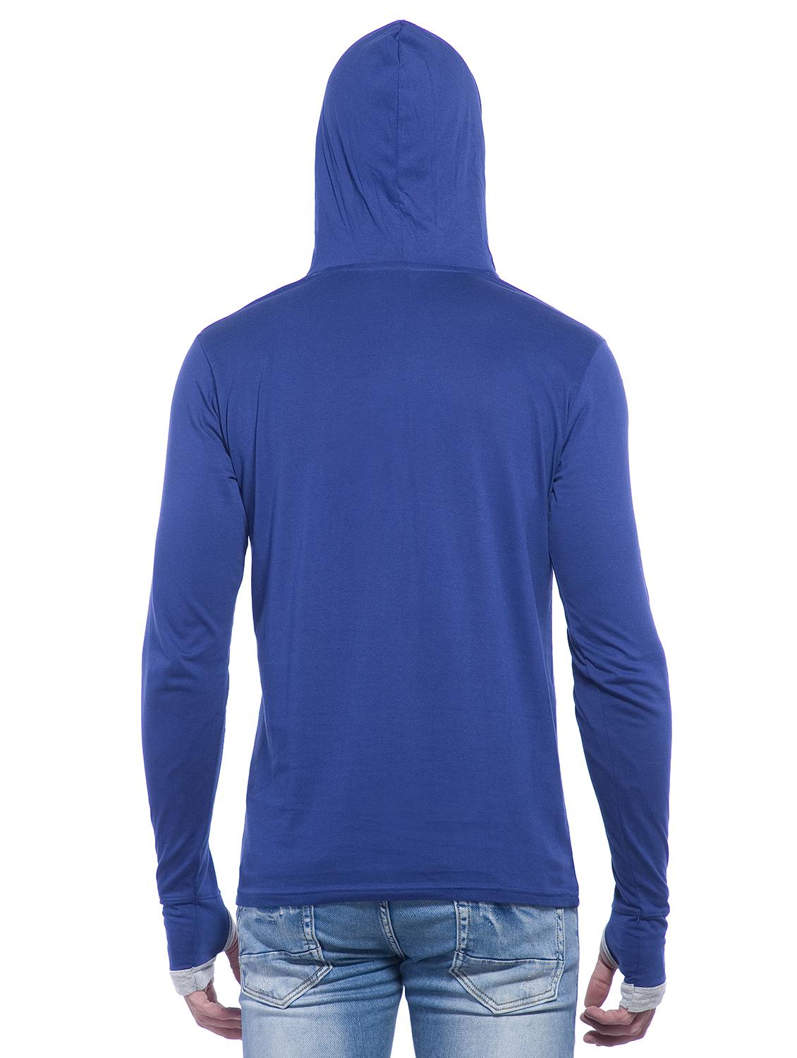 navy blue cotton thumb hole tshirt - 15024972 - Zoom Image - 3