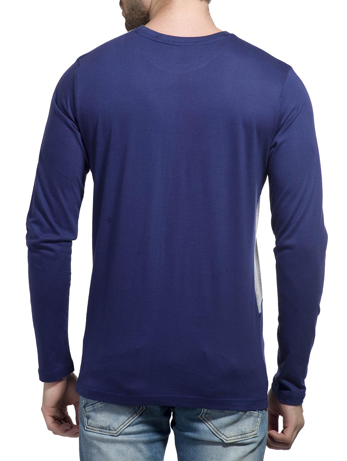 blue cotton cut and sew t-shirt - 15024979 - Zoom Image - 3