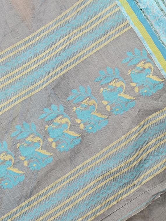 BENGAL COTTON HANDLOOM SAREE - 15025056 - Zoom Image - 3