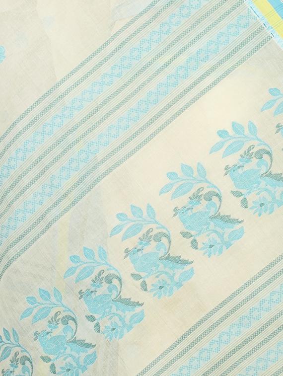 BENGAL COTTON HANDLOOM SAREE - 15025060 - Zoom Image - 3