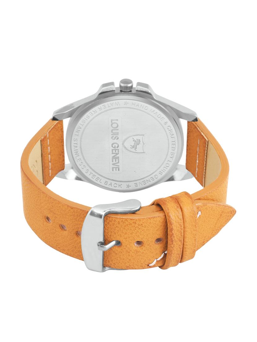 LOUIS GENEVE White Dial Watch For Men - LG-MW-W-BROWN-213 - 15025604 - Zoom Image - 3