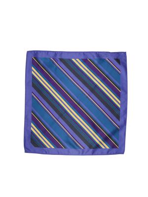 blue polyester pocketsquare - 15026017 - Standard Image - 3