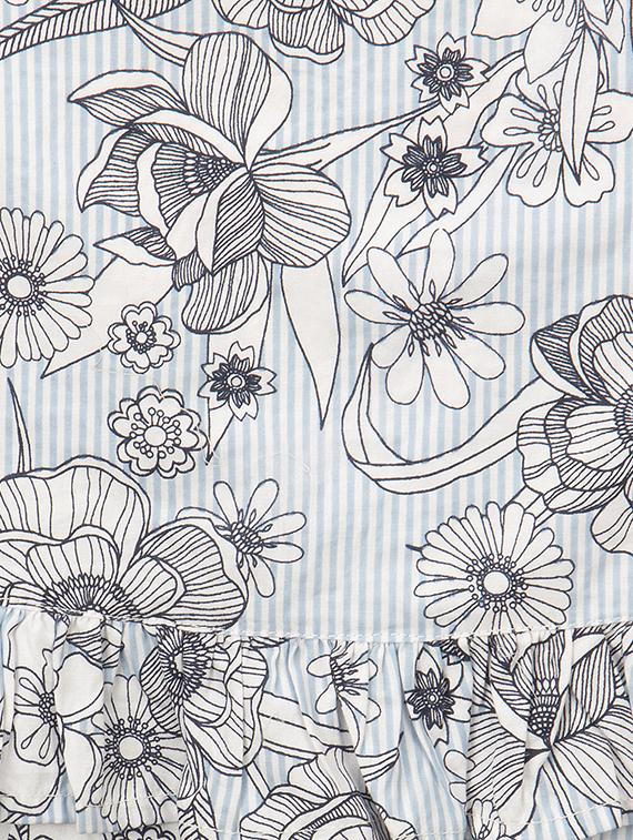 blue cotton playsuit - 15026263 - Zoom Image - 3