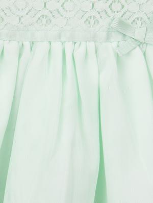 green polyester frock - 15026363 - Standard Image - 3